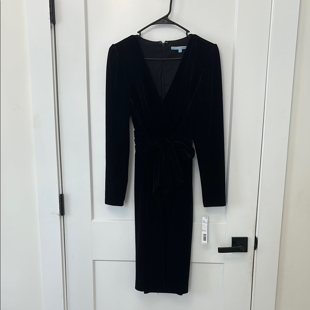Elegant Black Velvet Dress